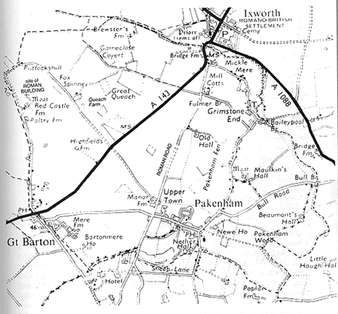 The Parish of Pakenham boundaries