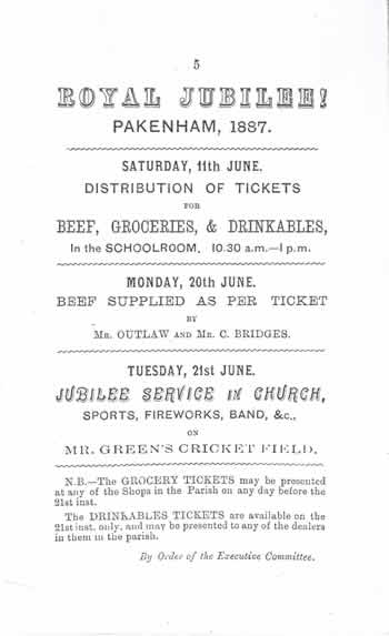 Royal Jubilee 1887 poster 11th June