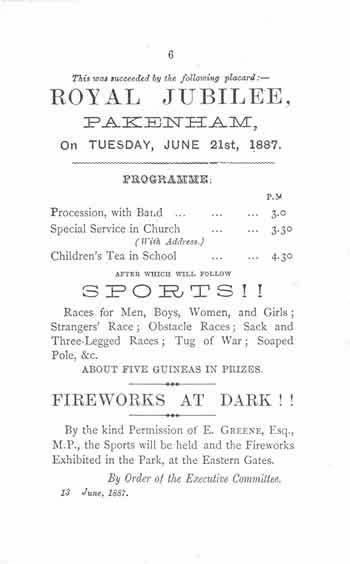Royal Jubilee 1887 poster 21st June