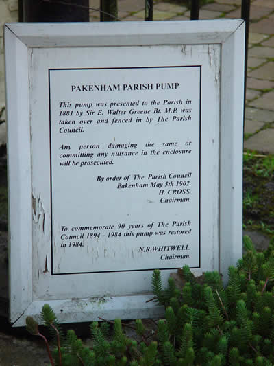 Pakenham Parish Pump Detail